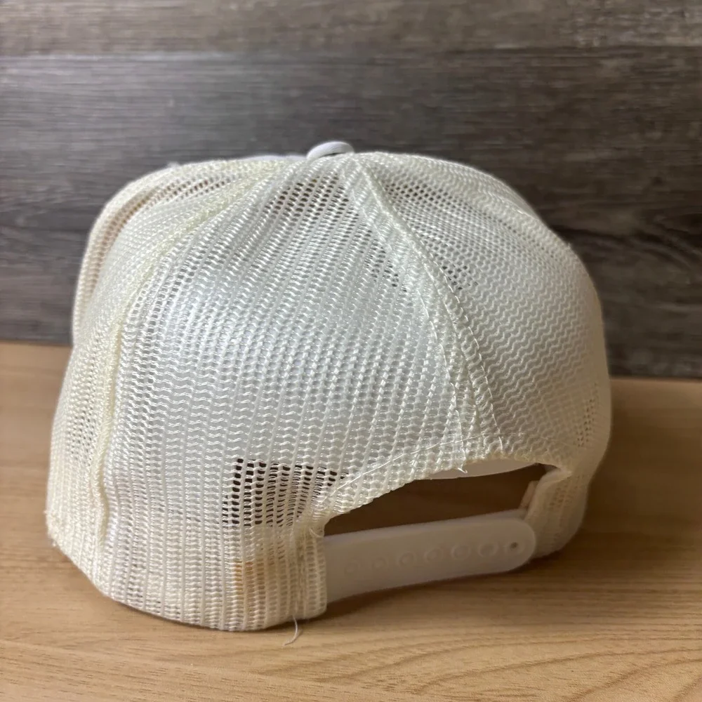 Vintage New York Hat Cap Snap Back White Trucker‎ NYC Adjustable